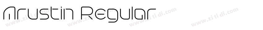 Arustin Regular字体转换